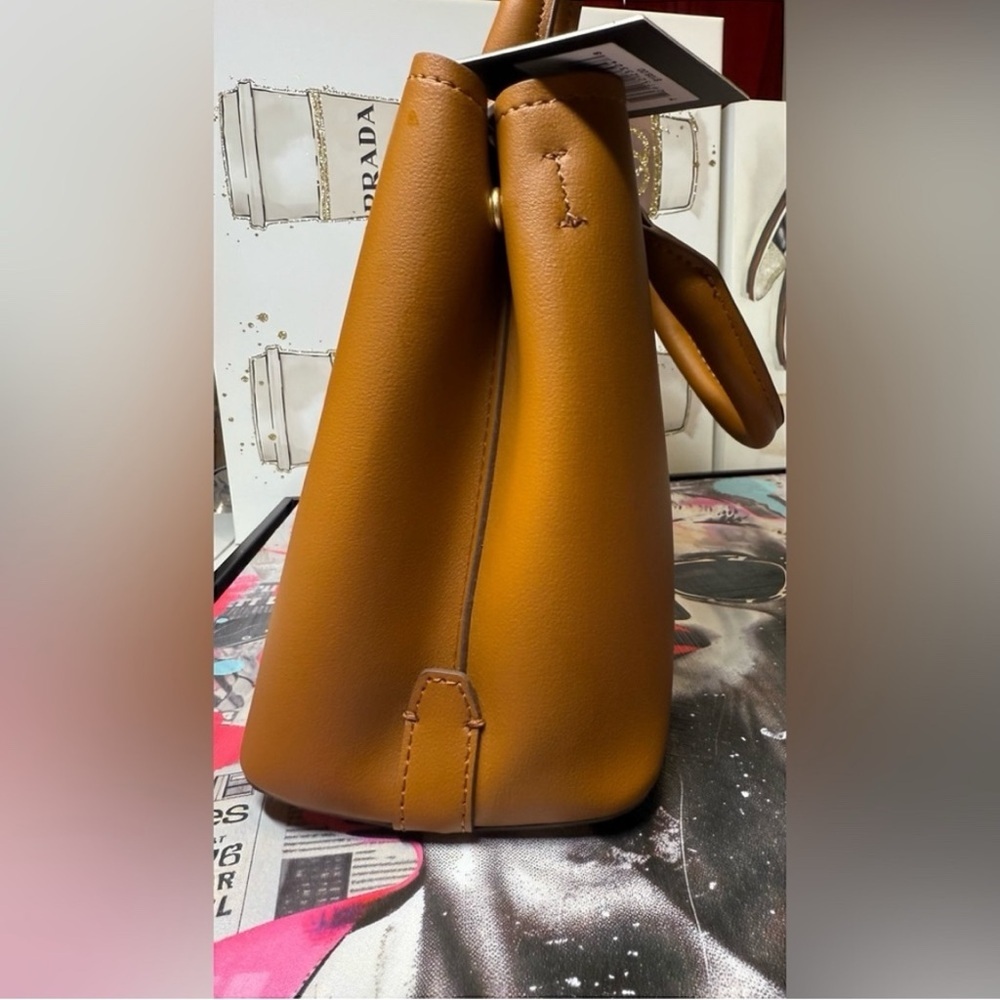 *NWT*  Nanette Lepore Valle Camel Convertible Satchel and crossbody Bag - Picture 5 of 10